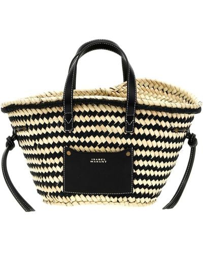 Isabel Marant 'cadix Mini' Shopping Bag - Black
