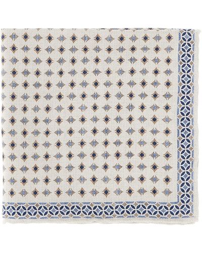 Brunello Cucinelli Patterned Silk Pocket Square - Multicolour