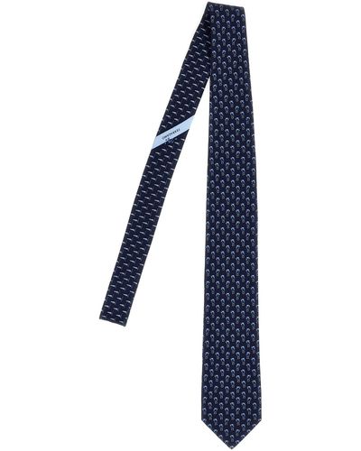 Ferragamo Krawatte Mit Muster - Blau