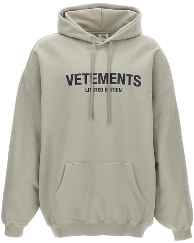 Vetements 'limited Edition Logo' Hoodie - Grey