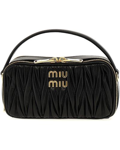 Miu Miu Matelassé Handbag - Black