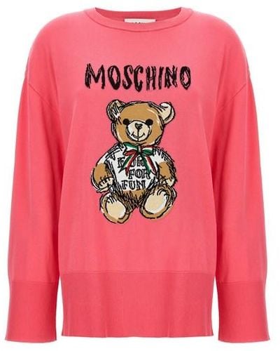 Moschino Maglia 'Teddy Bear' - Rosa