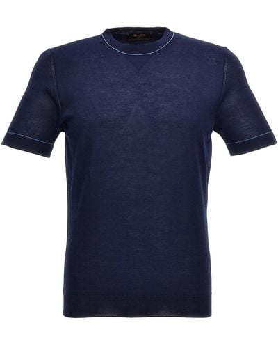 Moorer T-Shirt "Jairo" - Blau
