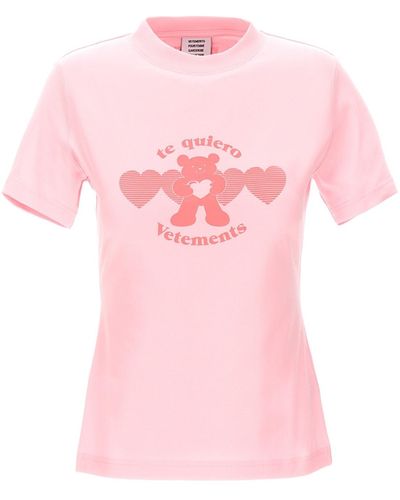 Vetements T-Shirt "Te Quiero" - Pink