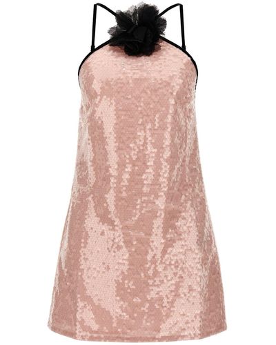 Self-Portrait 'pale Pink Sequin Mini' Dress