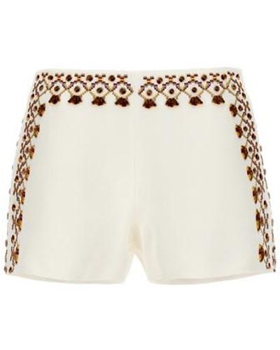Ermanno Scervino Embroidery Shorts - Natural