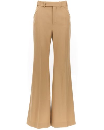 Chloé Flared Trousers - Natural