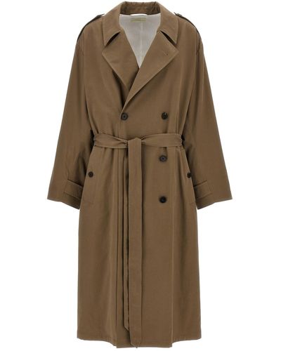 The Row 'montrose' Trench Coat - Natural