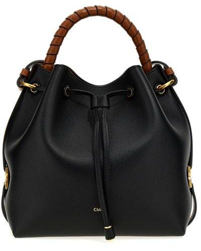 Chloé Leather Bucket Bag - Black