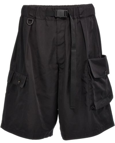 Y-3 'nyl Twill' Bermuda Shorts - Black