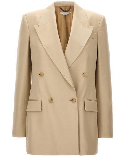 Stella McCartney Double-breasted Blazer - Natural