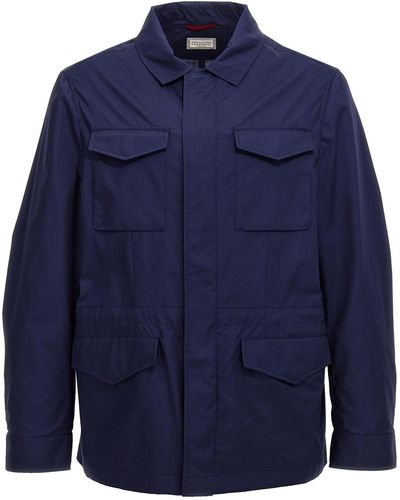 Brunello Cucinelli Waterproof Jacket - Blue