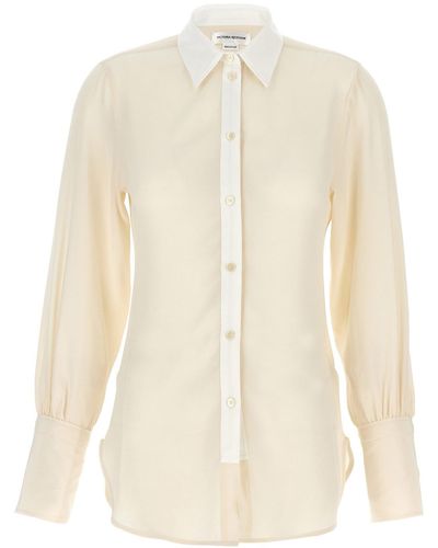 Victoria Beckham Shirt With Contrast Details - White