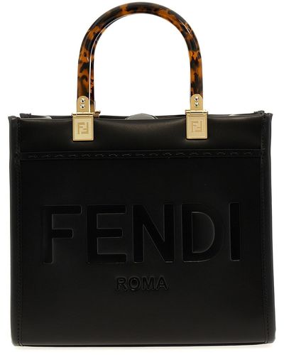 Fendi ' Sunshine Small' Shopping Bag - Black