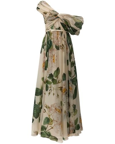Giambattista Valli 'giant Bloom' Floral Print Dress - Green