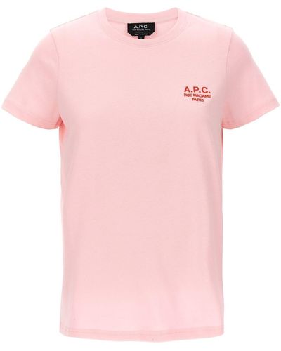 A.P.C. 'skye' T-shirt - Pink