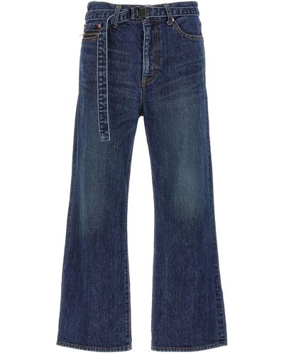 Sacai Bootcut Jeans - Blau