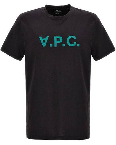 A.P.C. T-Shirt "Vpc" - Schwarz