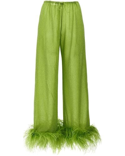 Oséree 'lumiere Plumage' Trousers - Green