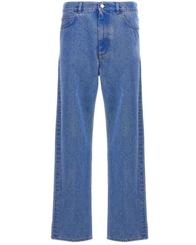 Marni 'bleached Coated' Jeans - Blue