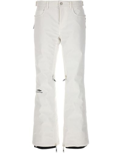 Balenciaga Hose "5-Pocket Ski 3B Sports Icon" - Weiß