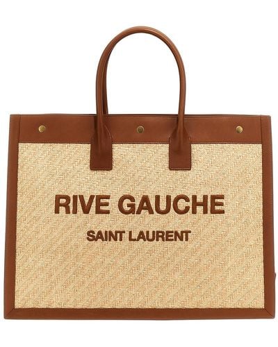 Saint Laurent 'rive Gauche' Tote Bag - Brown
