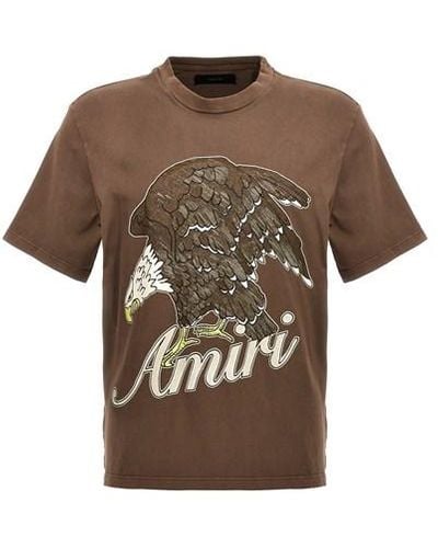 Amiri ' Eagle' T-shirt - Brown