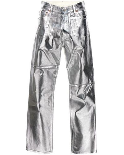 MM6 by Maison Martin Margiela Coated Jeans - Gray