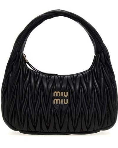 Miu Miu 'hobo Wander' Handbag - Black