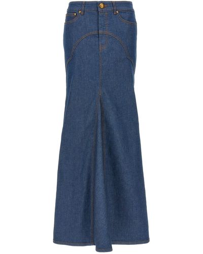 Zimmermann Maxi-Jeansrock - Blau