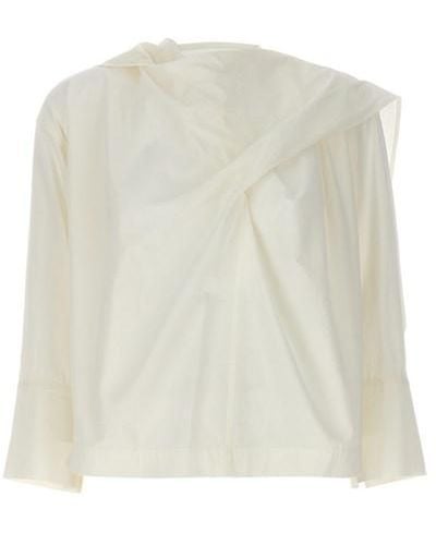 Issey Miyake Camicia 'Cotton Voile' - Bianco