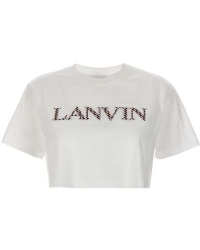 Lanvin T-shirt cropped 'Curb' - Multicolore
