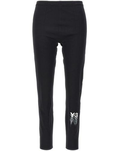 Y-3 Logo Leggings - Blue