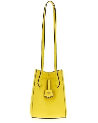 Fendi ' Origami Mini' Shoulder Bag - Yellow