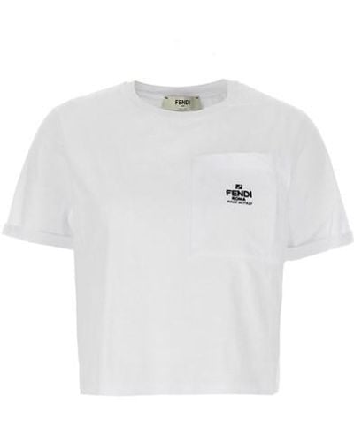 Fendi ' Roma' T-shirt - White