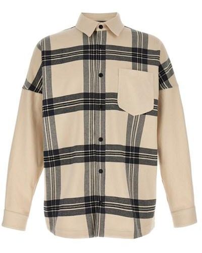 Palm Angels Overshirt 'Back Logo Check' - Multicolore
