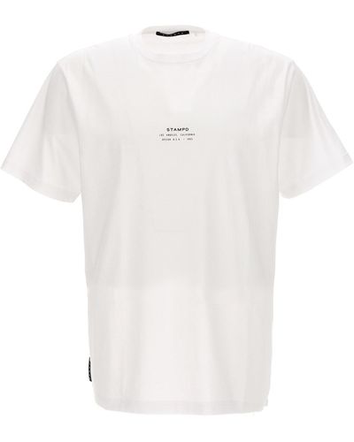Stampd T-shirt 'stacked Logo' - White