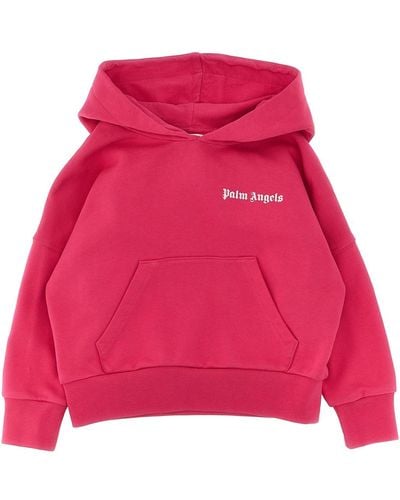 Palm Angels 'classic Overlogo' Hoodie - Red