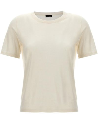 Kiton Silk Cashmere T-shirt - Natural