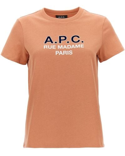 A.P.C. 'madame' T-shirt - Orange