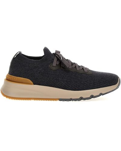 Brunello Cucinelli Knitted Trainers - Black