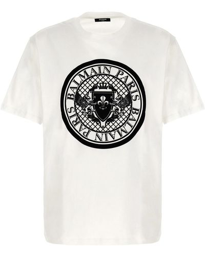 Balmain 'coin' T-shirt - Grey