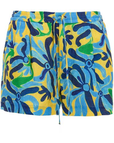 Marni 'no Vacancy Inn' Capsule High Summer Shorts - Blue