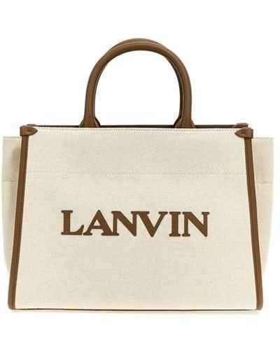Lanvin Shopping canvas logo - Metallizzato