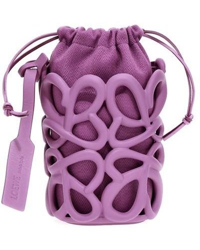 Loewe 'angram Inflated' Bucket Bag - Purple