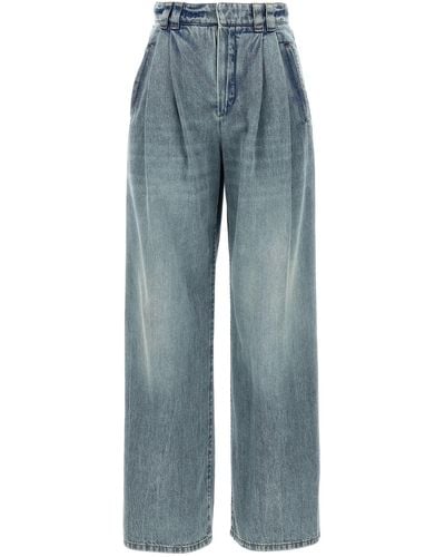 Brunello Cucinelli Wide Leg Jeans Pences - Blue