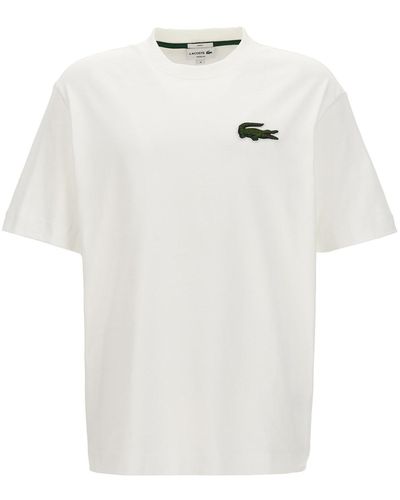 Lacoste Logo Patch T-shirt - White