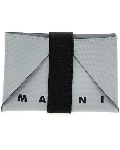 Marni Two-color Logo Wallet - Grey