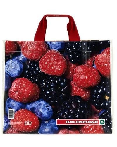 Balenciaga 'tote Antwerp' Shopping Bag - Red
