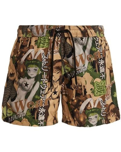Gcds ' Hentai' Swim Shorts - Multicolour